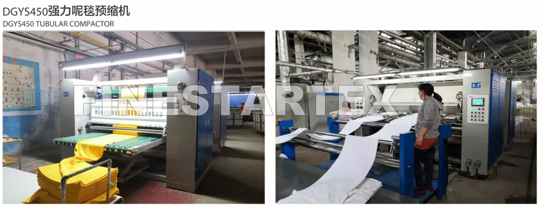 Textile Finishing Machine Electric Oil Mighty Tubular Fabric Compactor